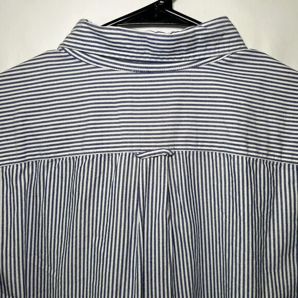 American Eagle Classic Fit Button Down Shirt Mens Size Large Blue Striped NWOT - Picture 11 of 12